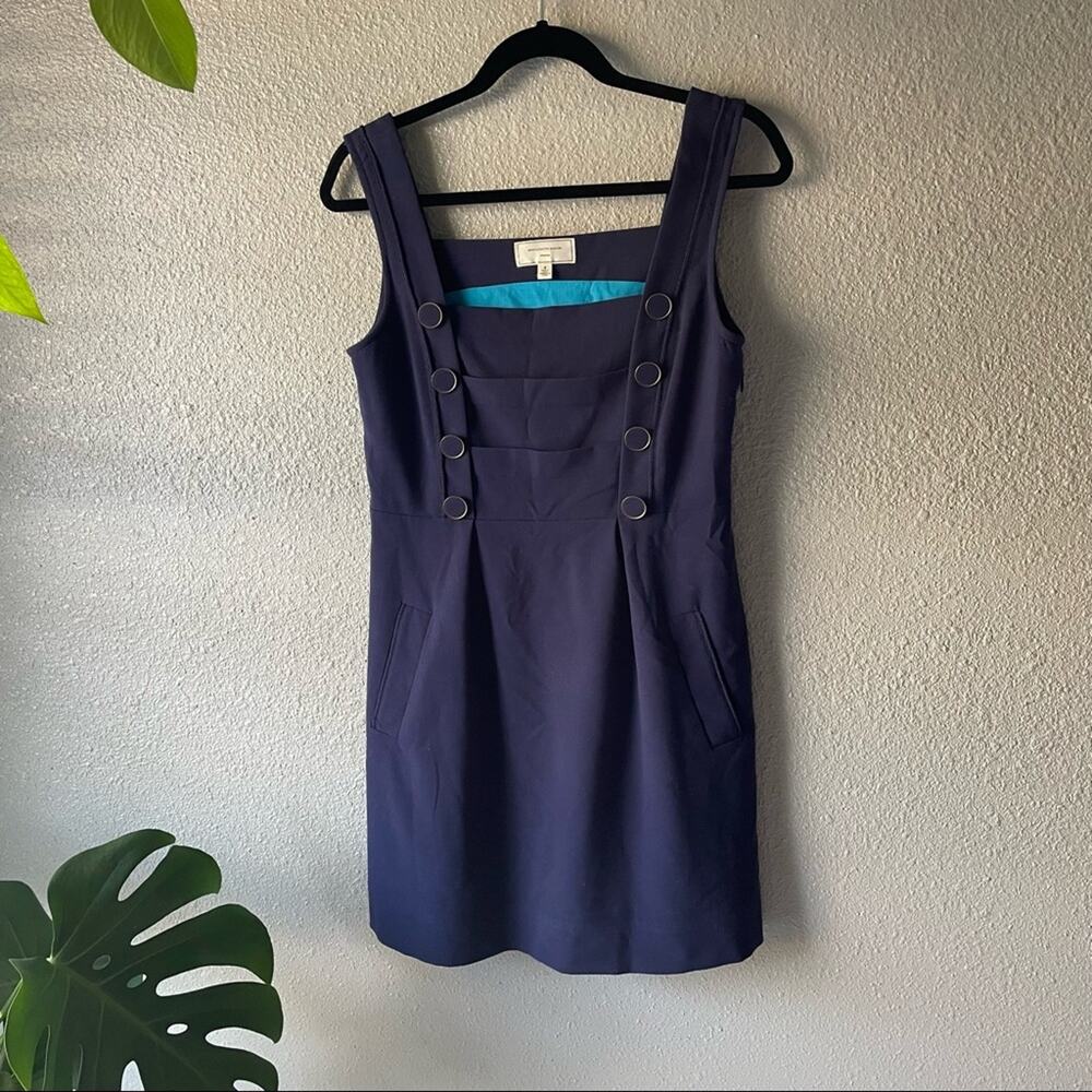Anthropologie Moulinette Souers Nautical Navy Dress